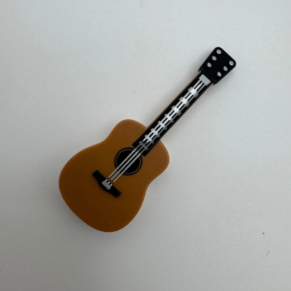 LEGO Minifigure Accessory Acoustic Guitar Brown Musical Instrument 25975
